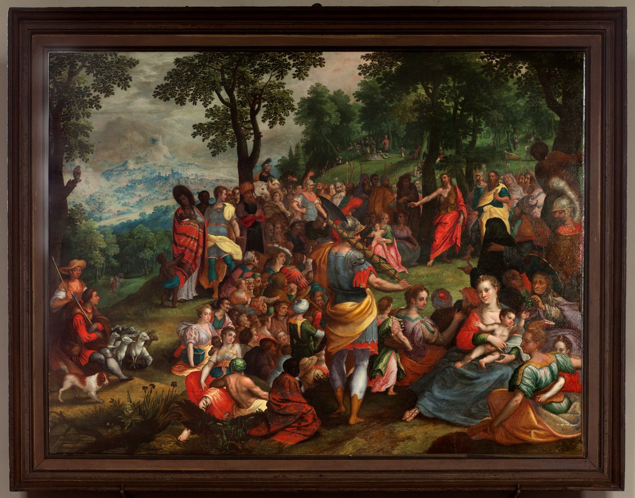 Predicación de Juan en el desierto de Flemish School