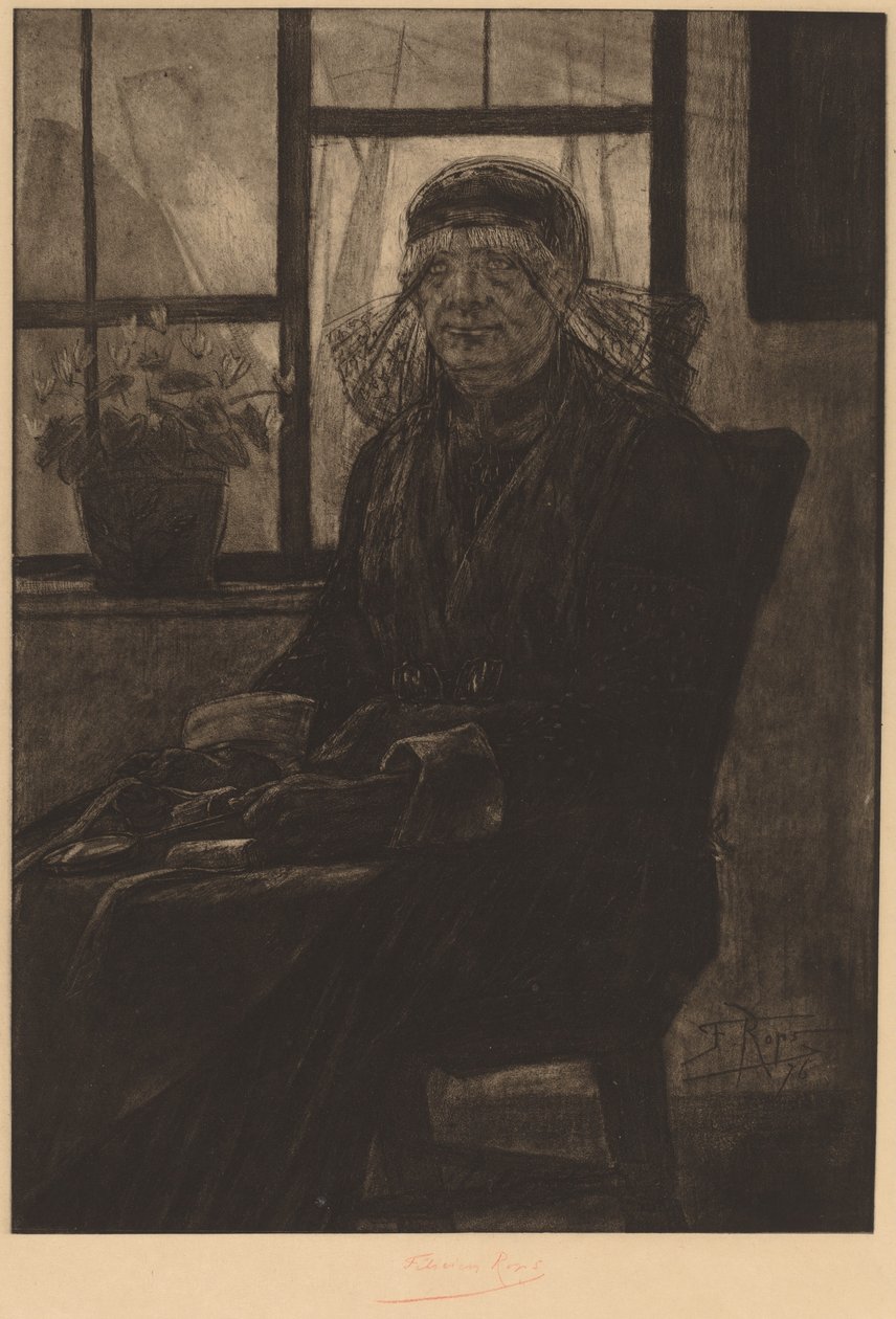 Tasador de encajes de Félicien Rops