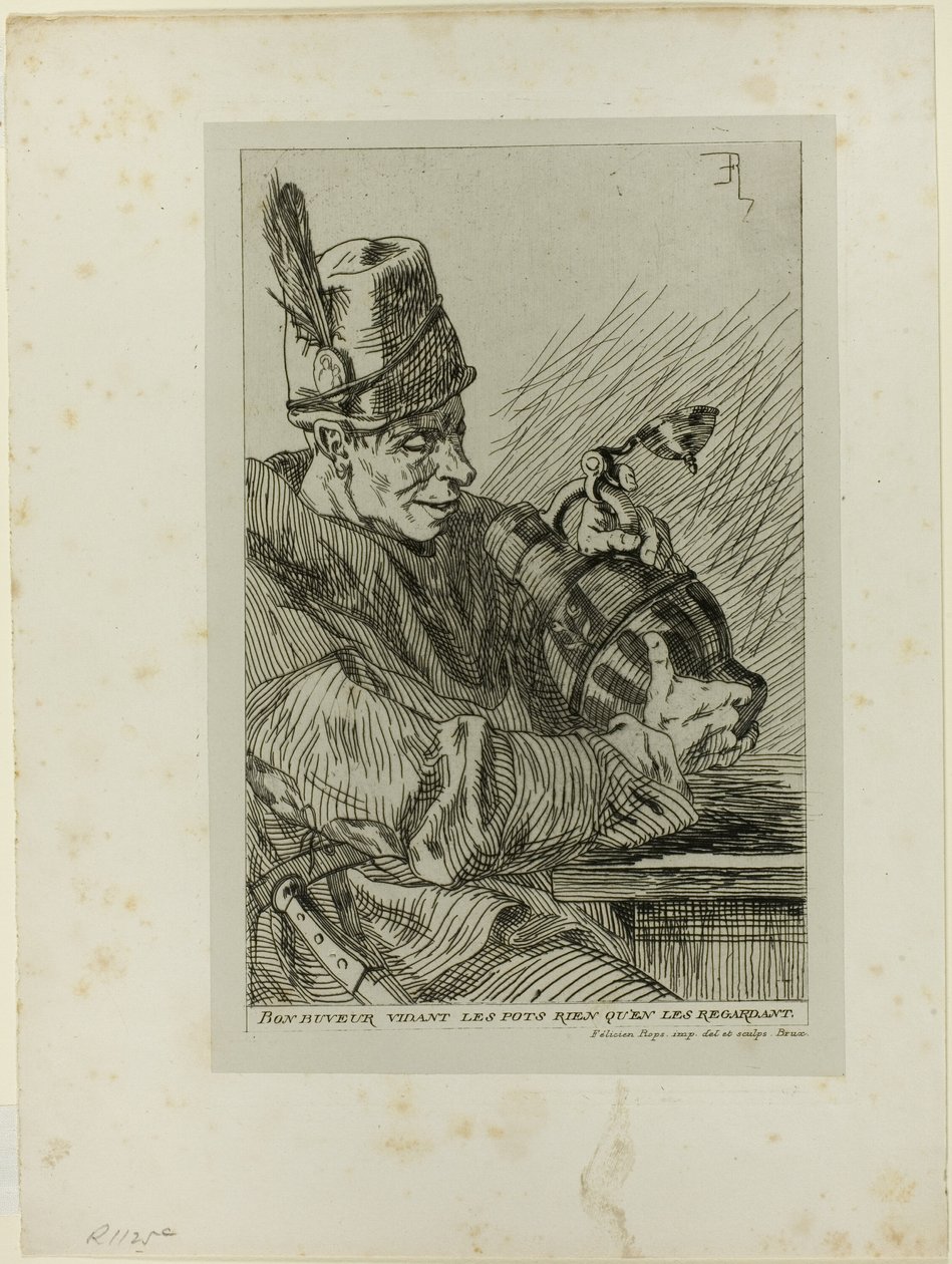 El bebedor de Félicien Rops