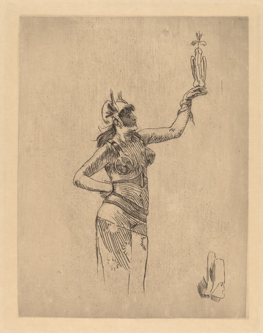 El Halconero La fauconniere de Félicien Rops