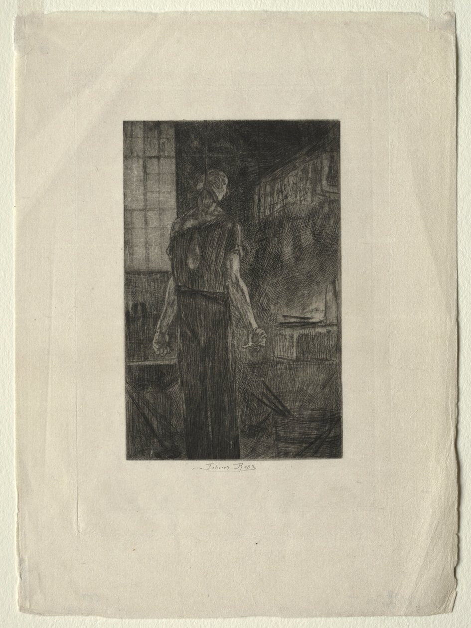 El ahorcamiento de Levallois-Perret, c. 1880 de Félicien Rops
