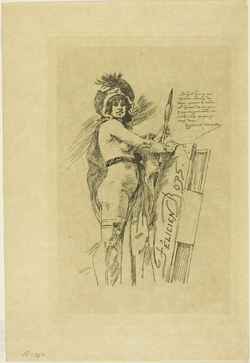 La musa de Félicien Rops de Félicien Rops