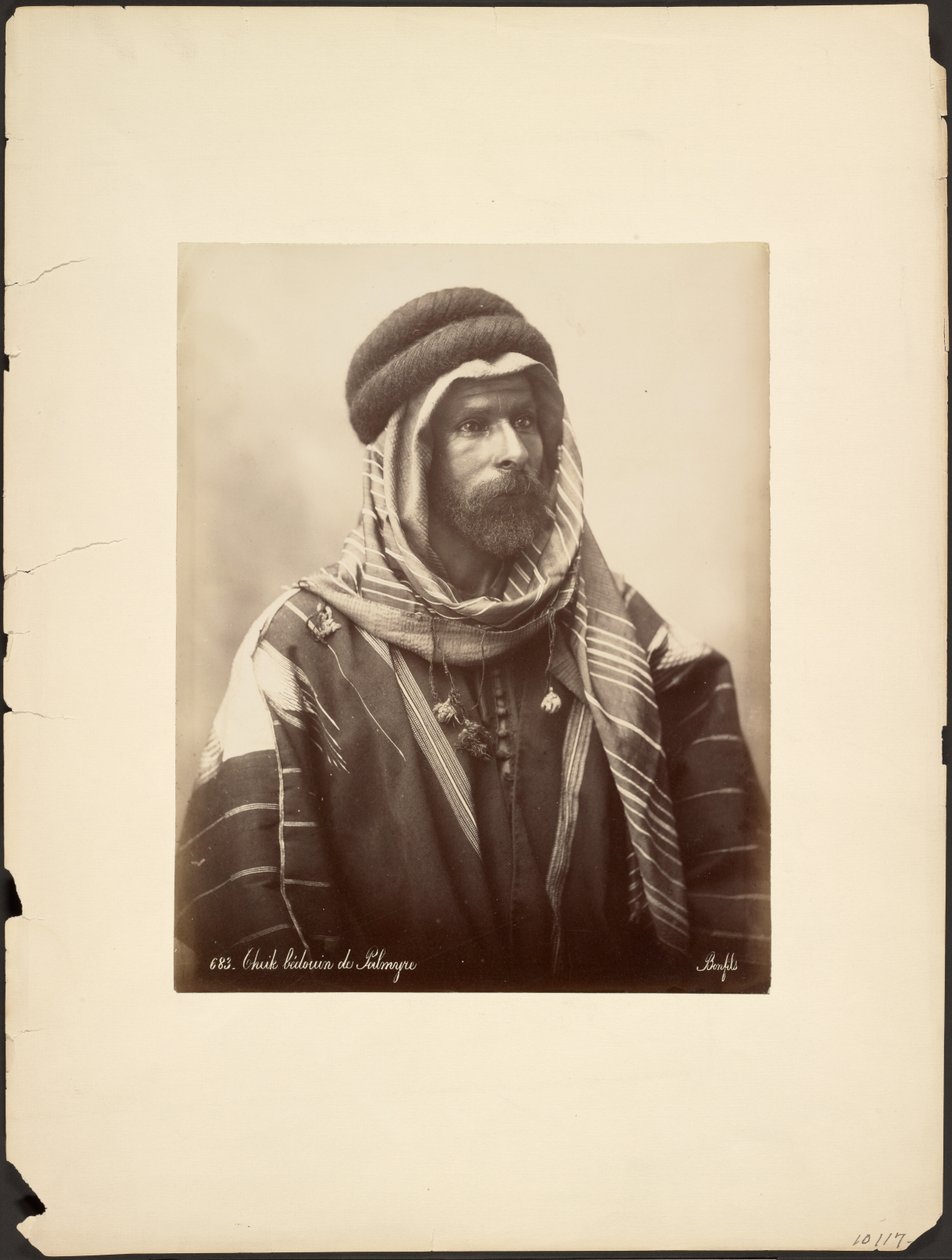 Jeque beduino de Palmira de Félix Bonfils