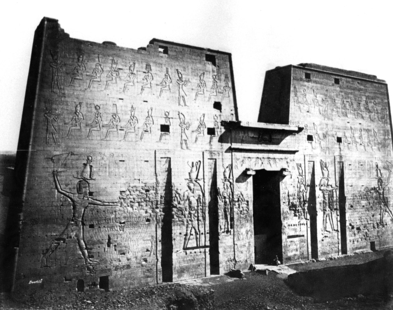 Edfu, Nubia, Egipto, 1878 de Félix Bonfils