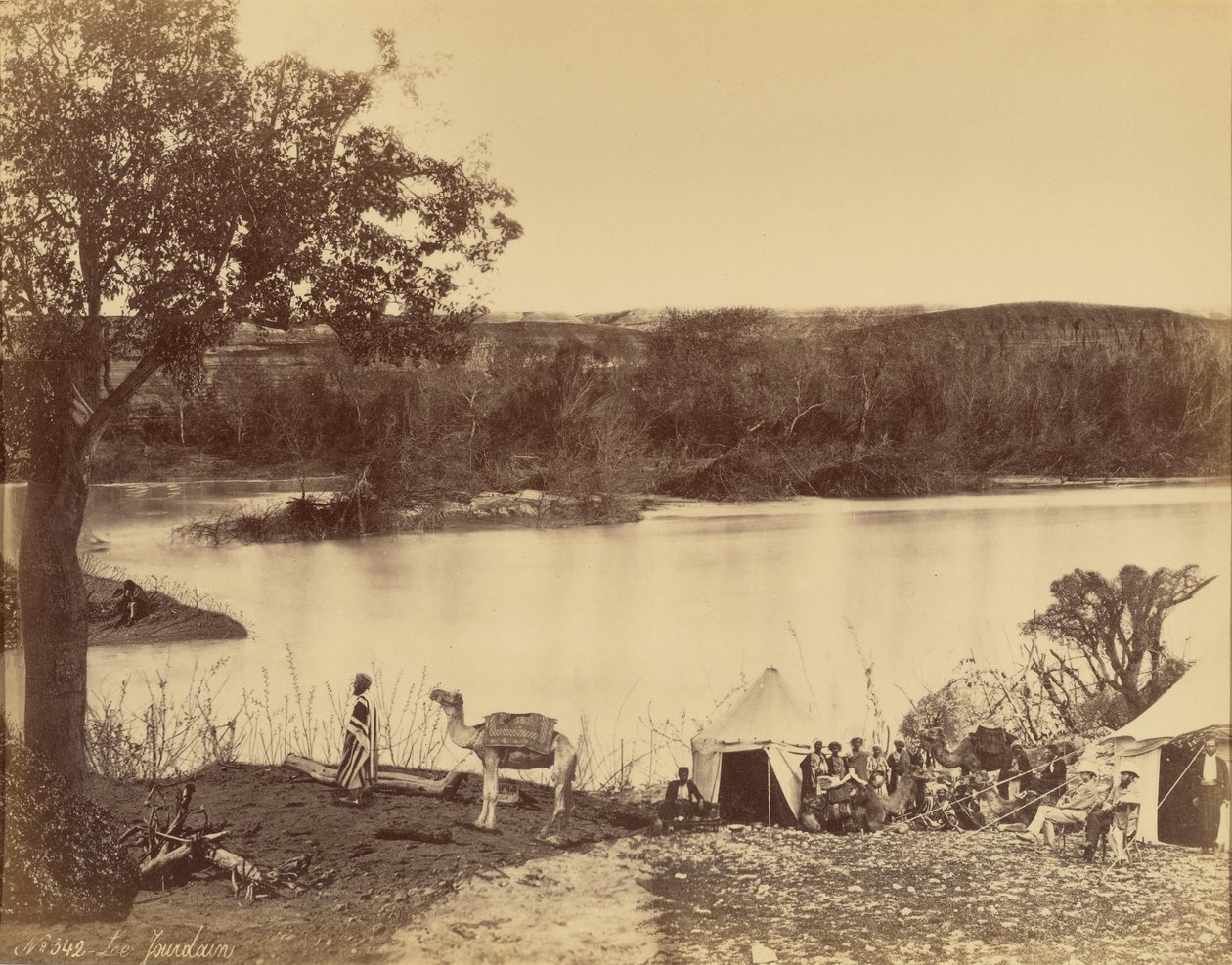 Le Jourdain [El río Jordán] de Félix Bonfils