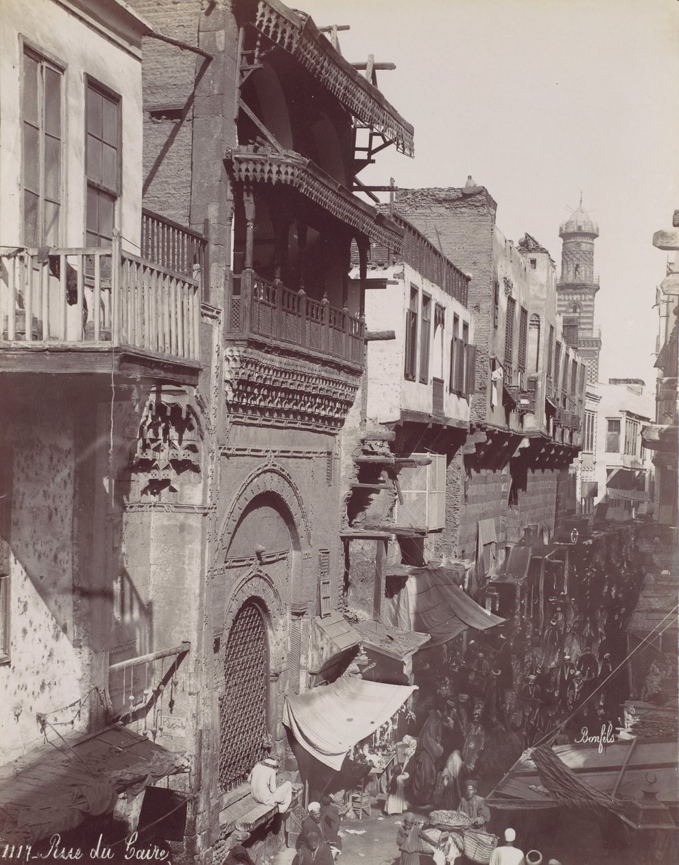 Rue du Caire, 1870s de Félix Bonfils
