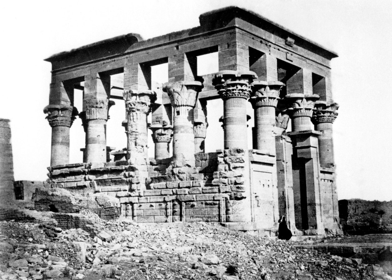 Quiosco de Trajano en Filé, Nubia, Egipto, 1878 de Félix Bonfils