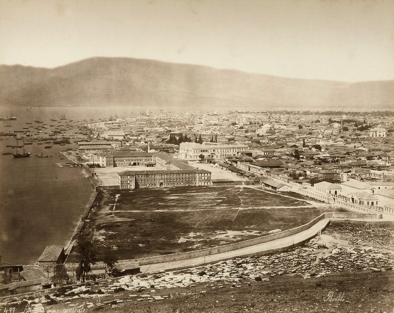 Vista de Esmirna, en Turquía de Félix Bonfils