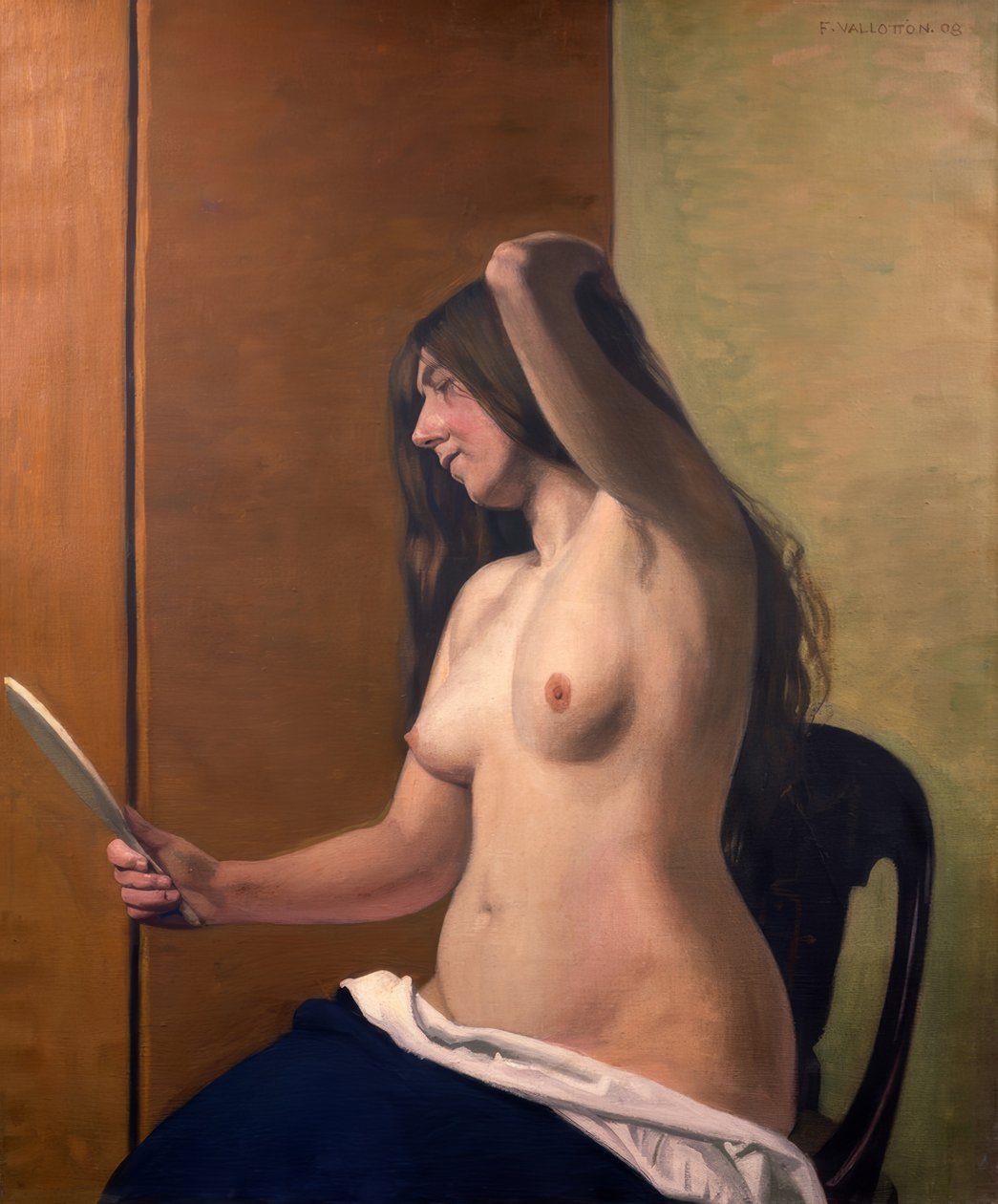 Desnudo con espejo de Félix Vallotton