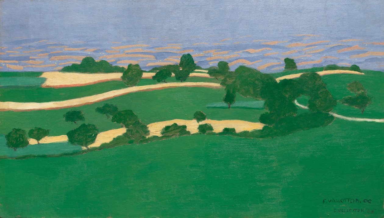 campos de maíz de Félix Vallotton