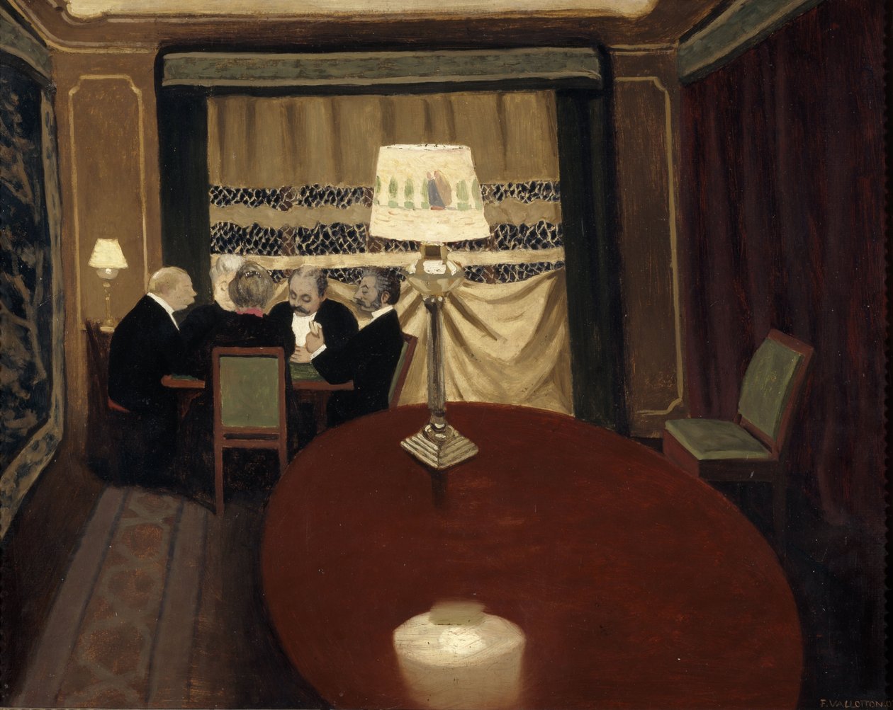 El juego de póker de Felix Edouard Vallotton