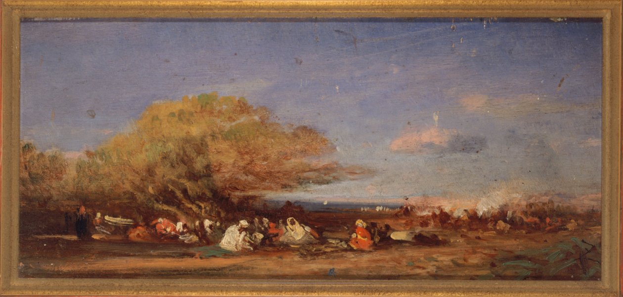 Cerca de Argel, hacia 1859 (óleo sobre madera) de Félix Ziem