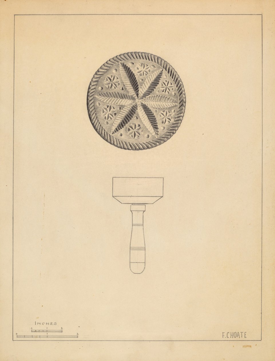 Sello de mantequilla de Florence Choate