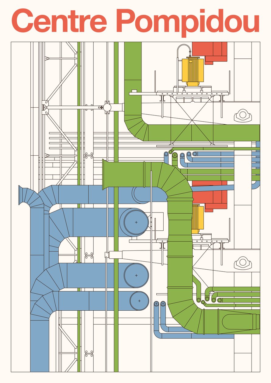 Centro Pompidou, 2023 (digital) de Florent Bodart