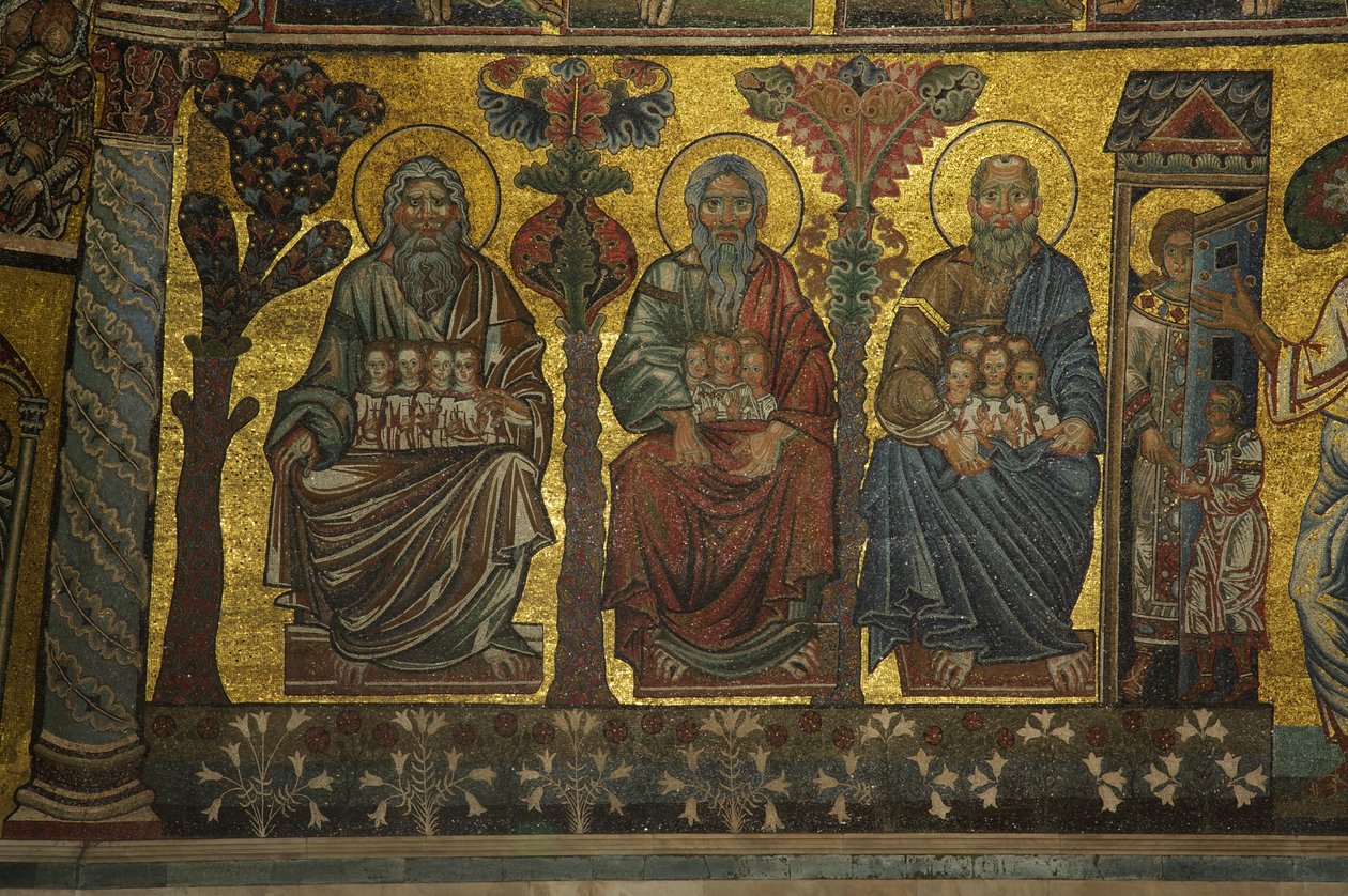 Tres Santos del Baptisterio de Florentine School