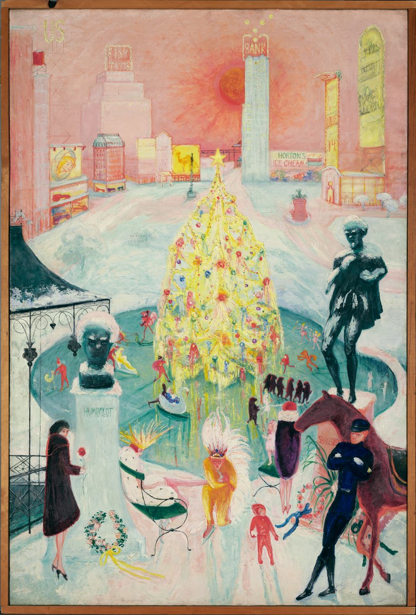 Navidad, c.1930-40 (óleo sobre lienzo) de Florine Stettheimer