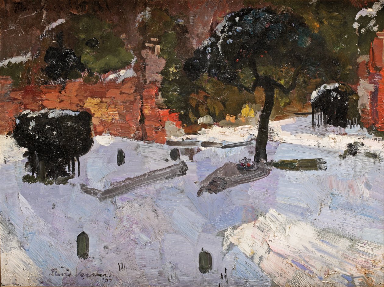 Cementerio en Warmond, 1907 de Floris Verster