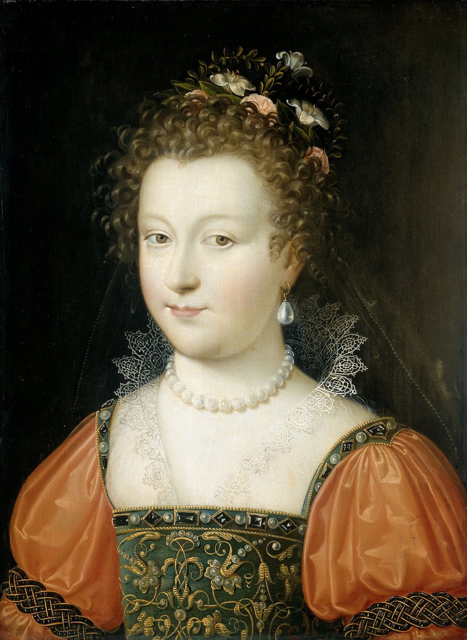 Retrato de una Mujer de Fontainebleau School