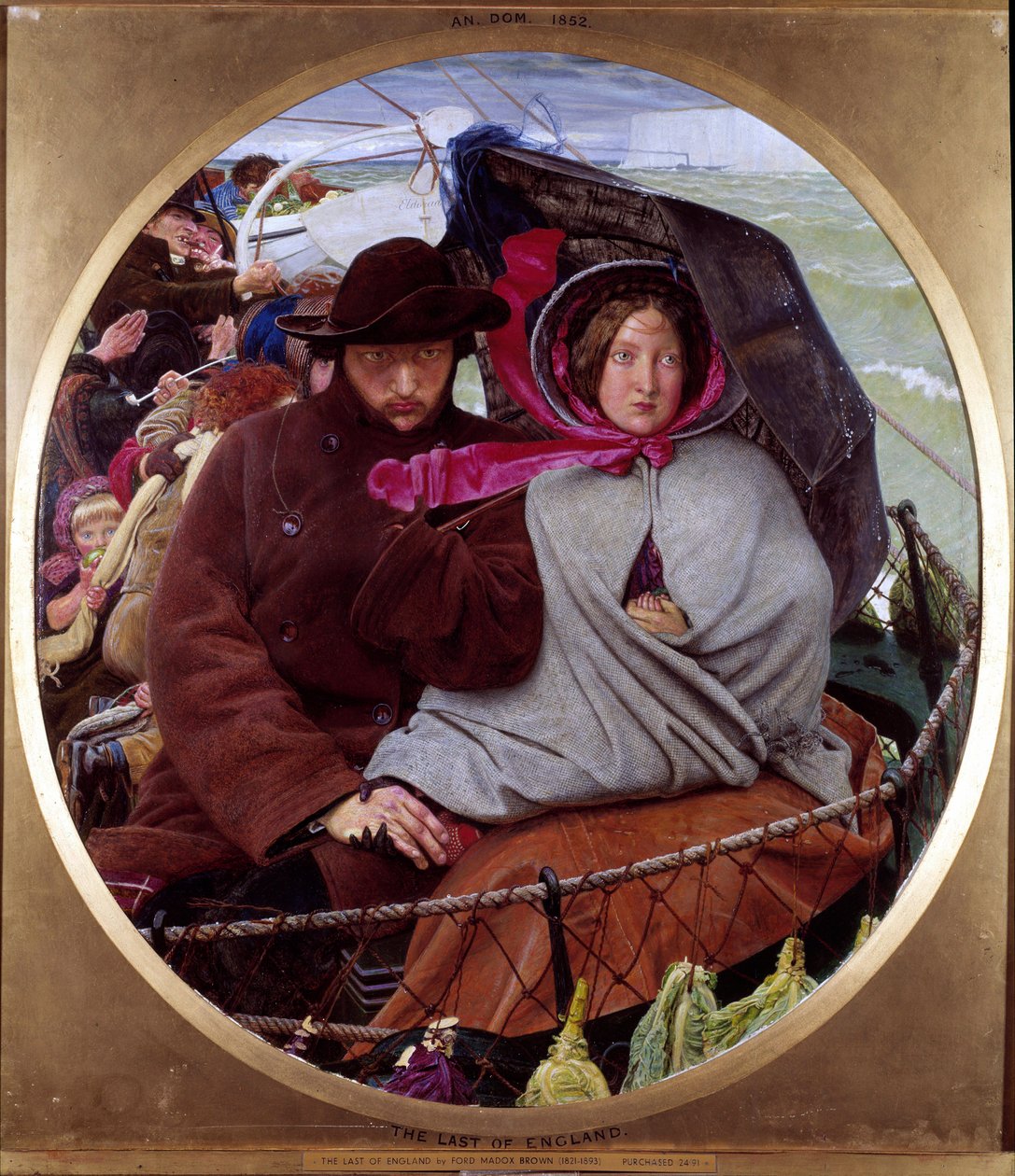 La última mirada a Inglaterra de Ford Madox Brown