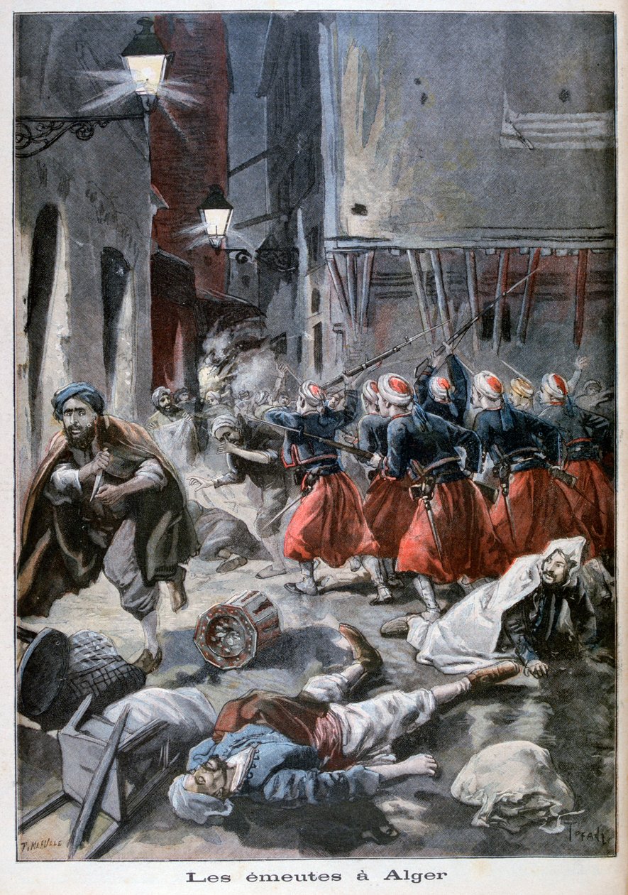 Disturbios antijudíos en Argel, 1898 de Fortuné Méaulle