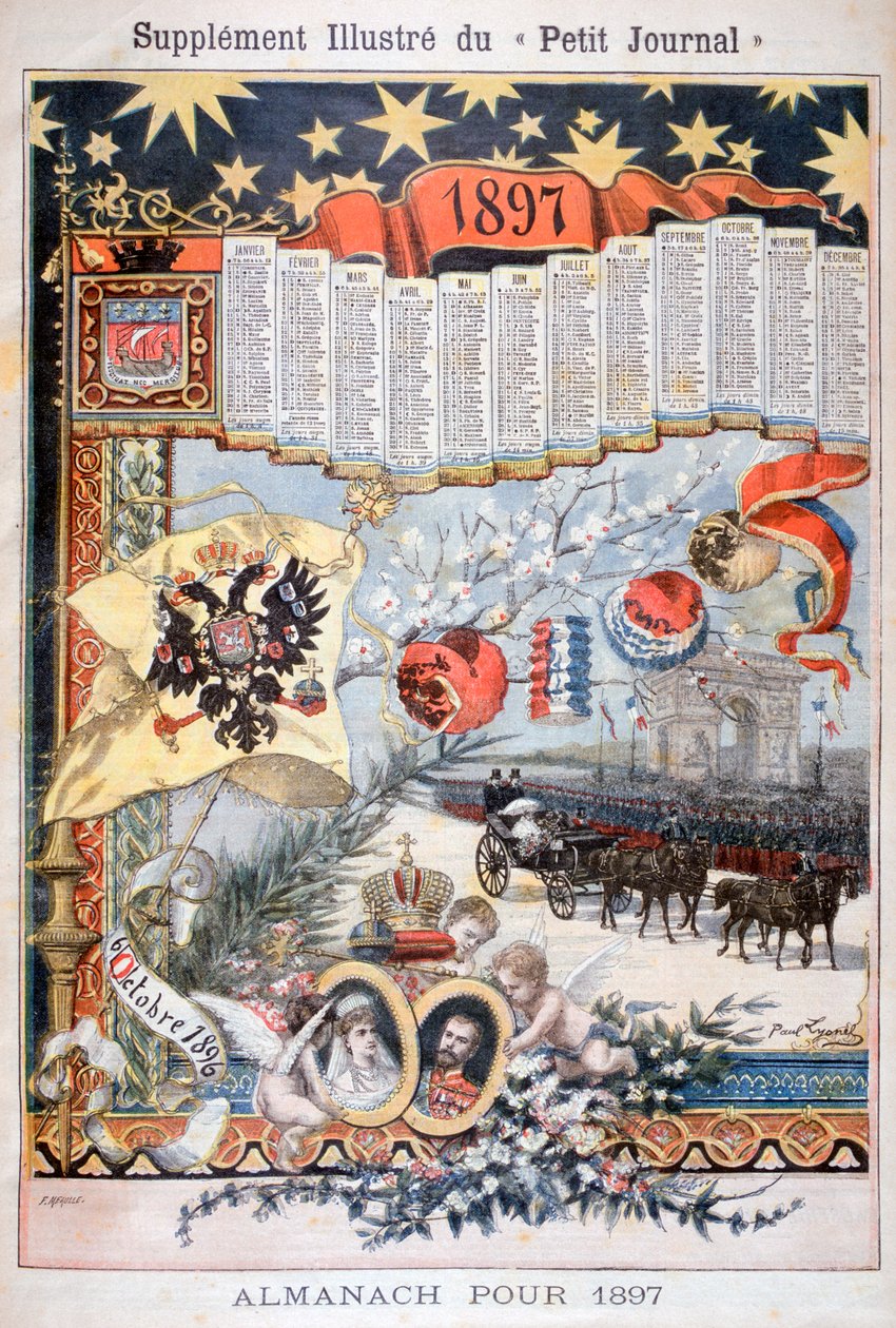 Calendario para 1897 de Fortuné Méaulle