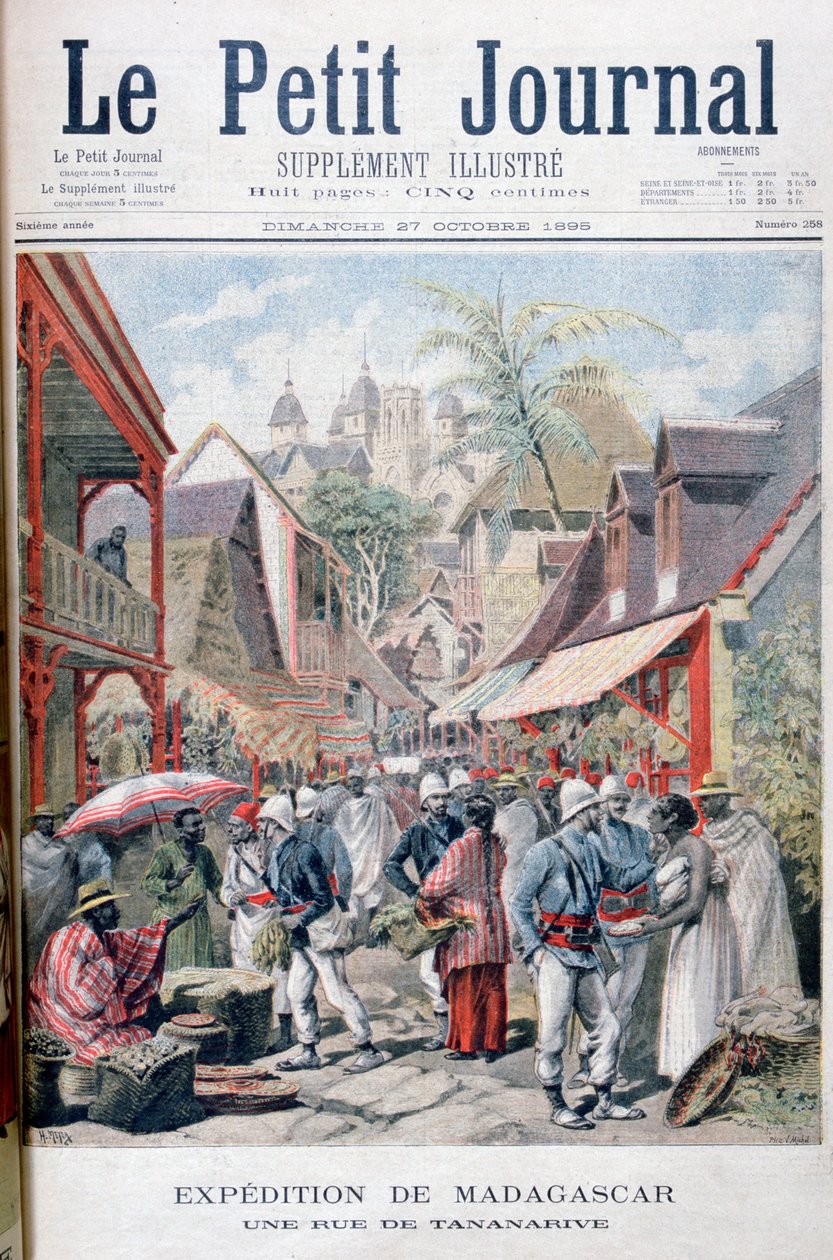 Tananarive Antananarivo, capital de Madagascar, 1895 de Fortuné Méaulle