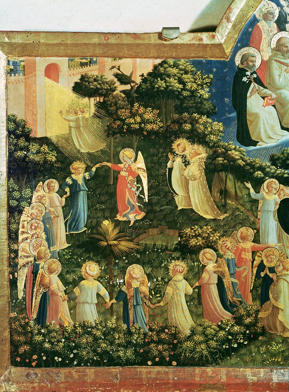 El Juicio Final (temple sobre tabla) (detalle) de Fra Angelico