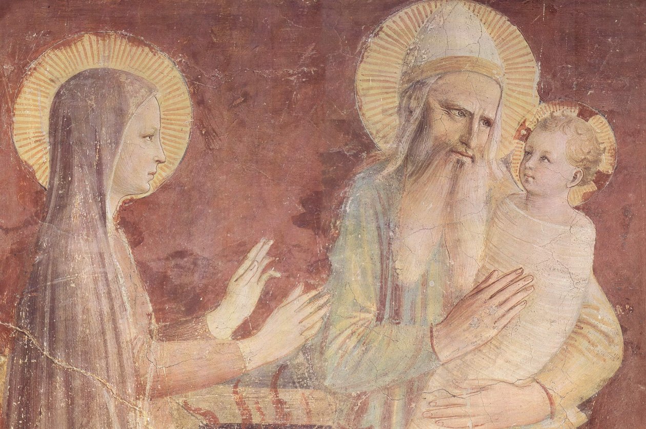 La Presentación en el Templo, detalle de Fra Angelico