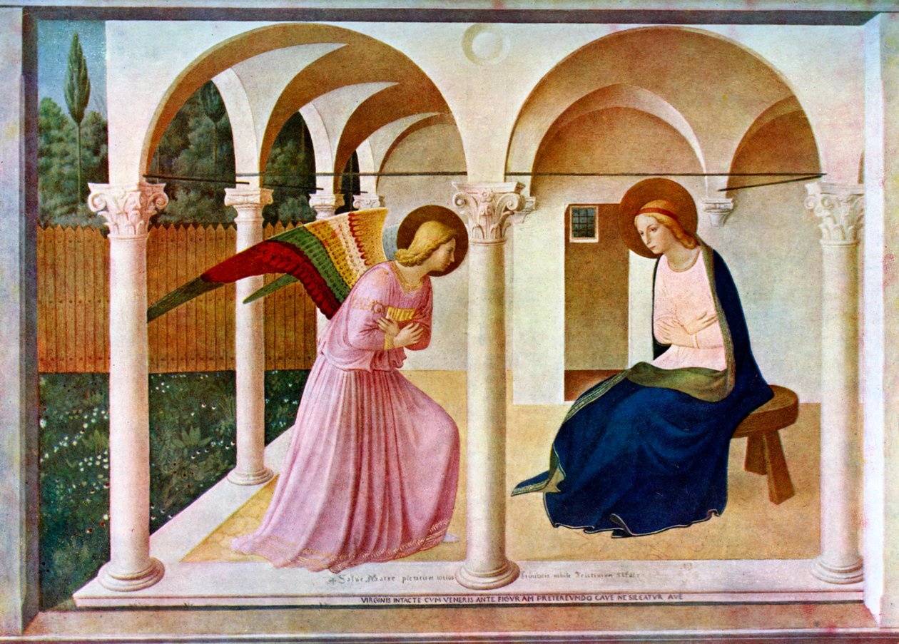 La Anunciación, c1438-1445, c1900-1920 de Fra Angelico