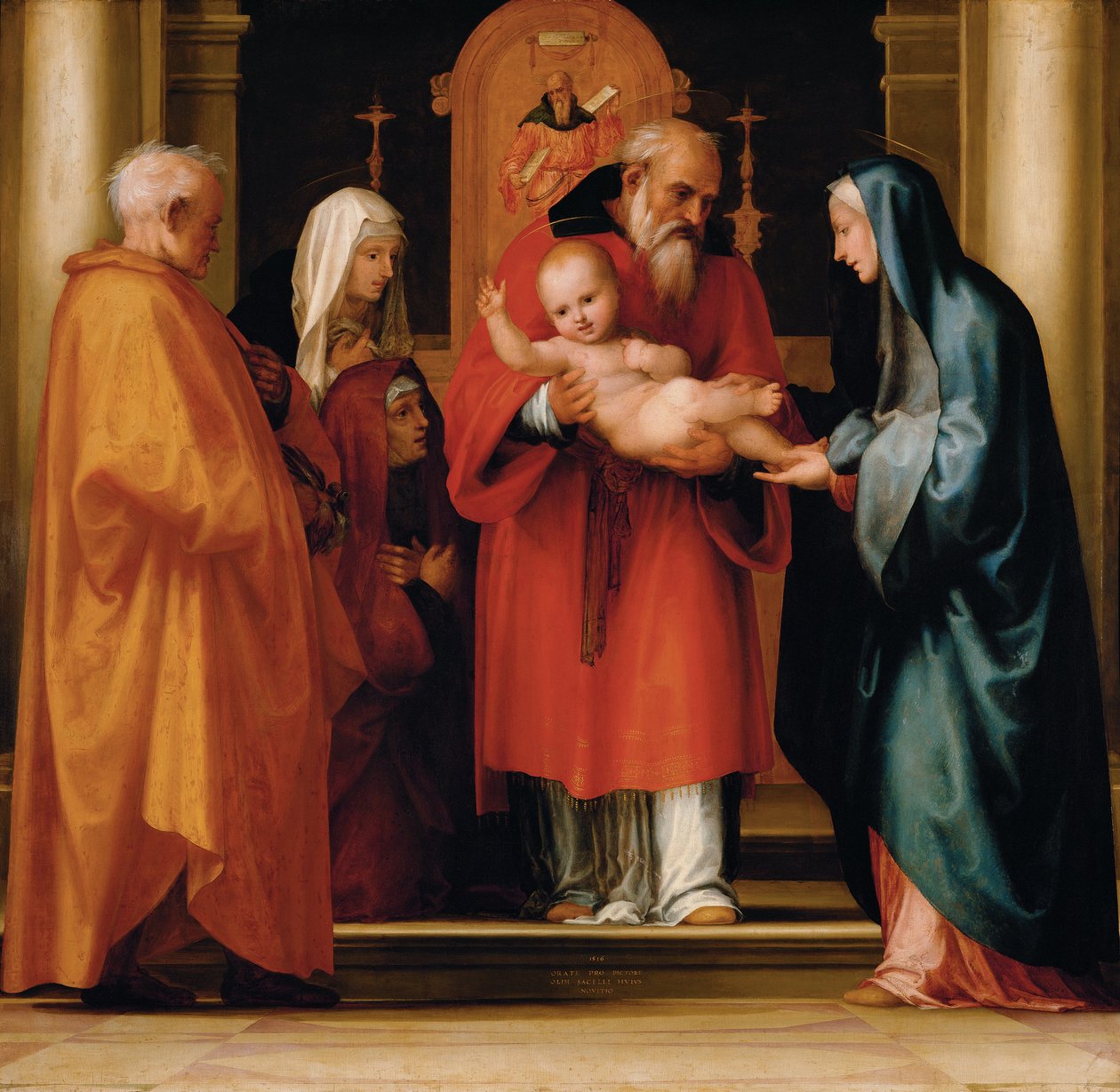 La escena de Cristo en el Templo de Fra Bartolomeo
