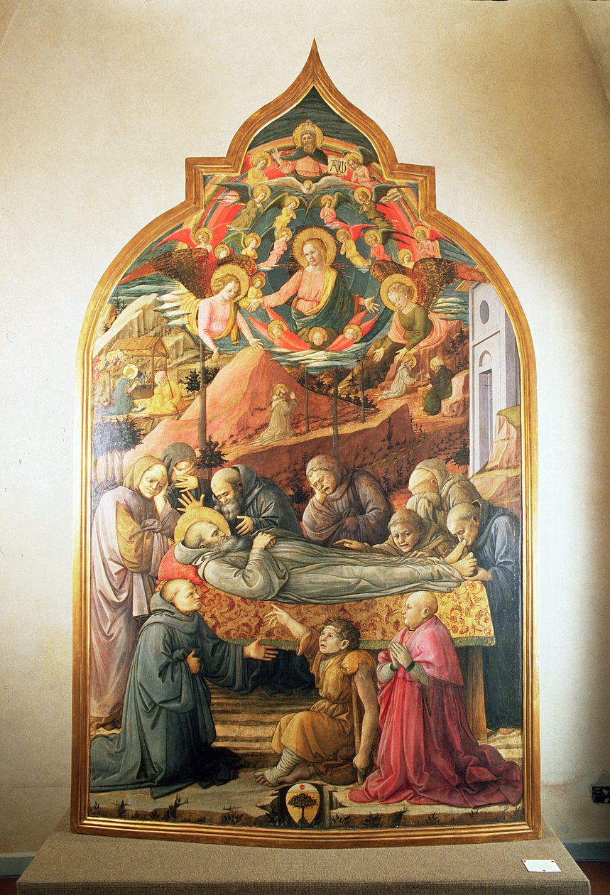 El funeral de San Jerónimo, 1450-60 de Fra Filippo Lippi