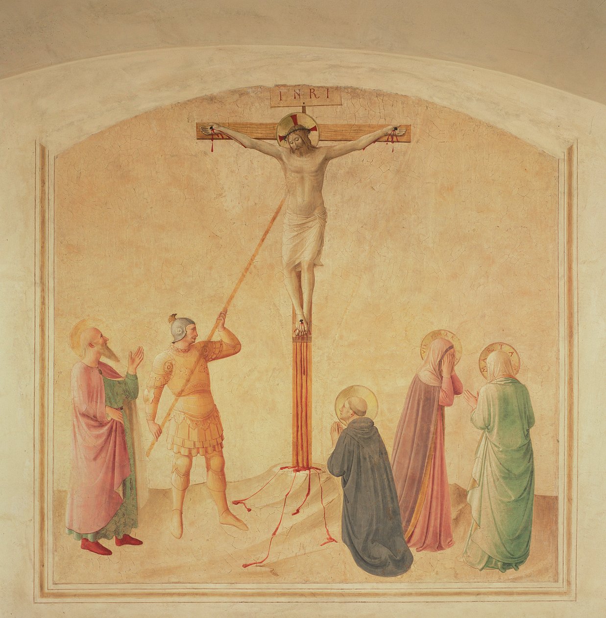 Crucifixión, el portador de la lanza, c.1438-45 de Fra Angelico