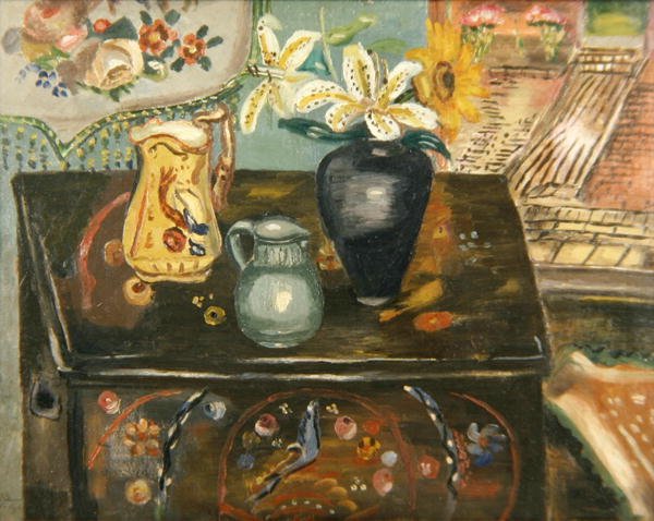 El pecho pintado (óleo sobre tabla) de Frances Hodgkins