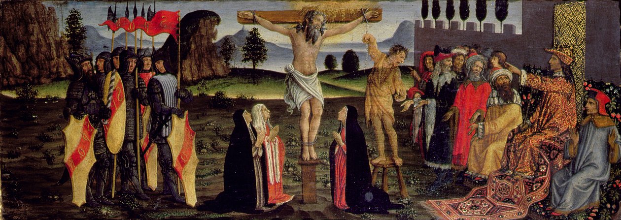 La Crucifixión (detalle) de Francesco Botticini