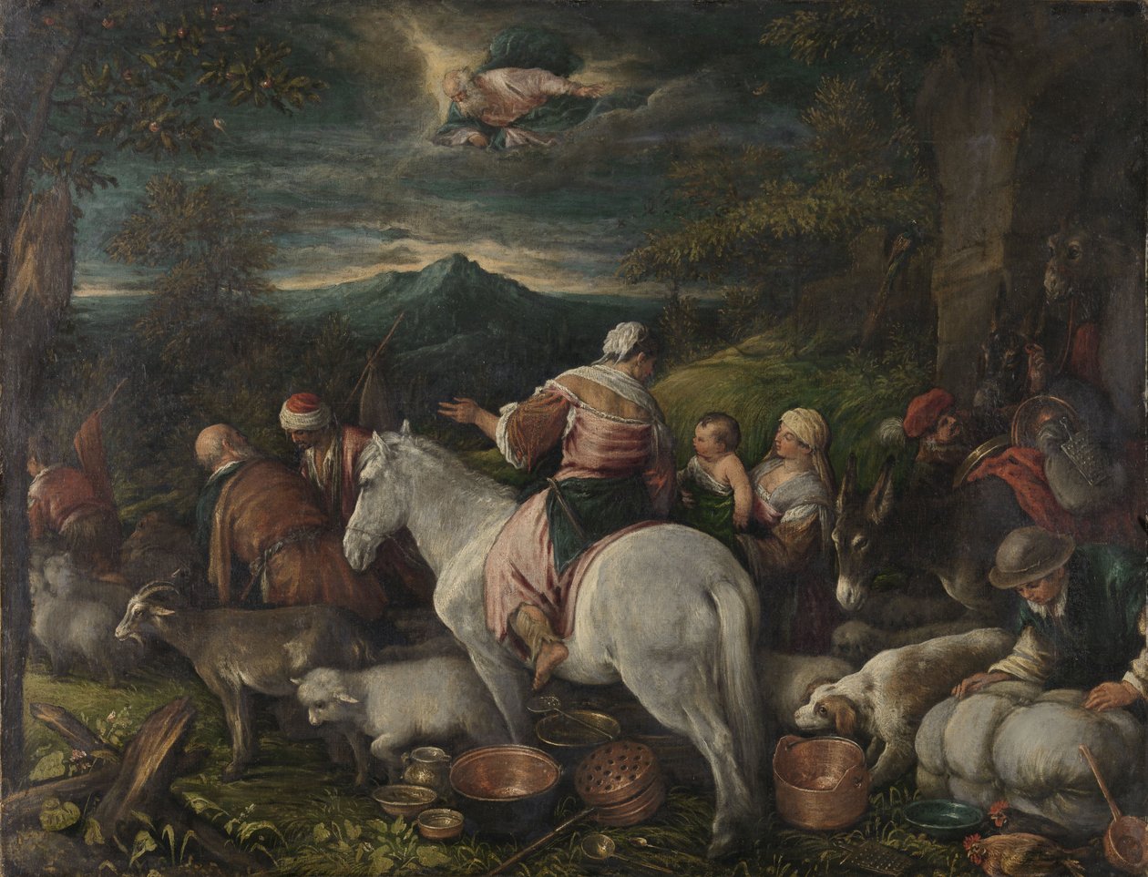 Abraham deja Harán de Francesco Bassano the Younger