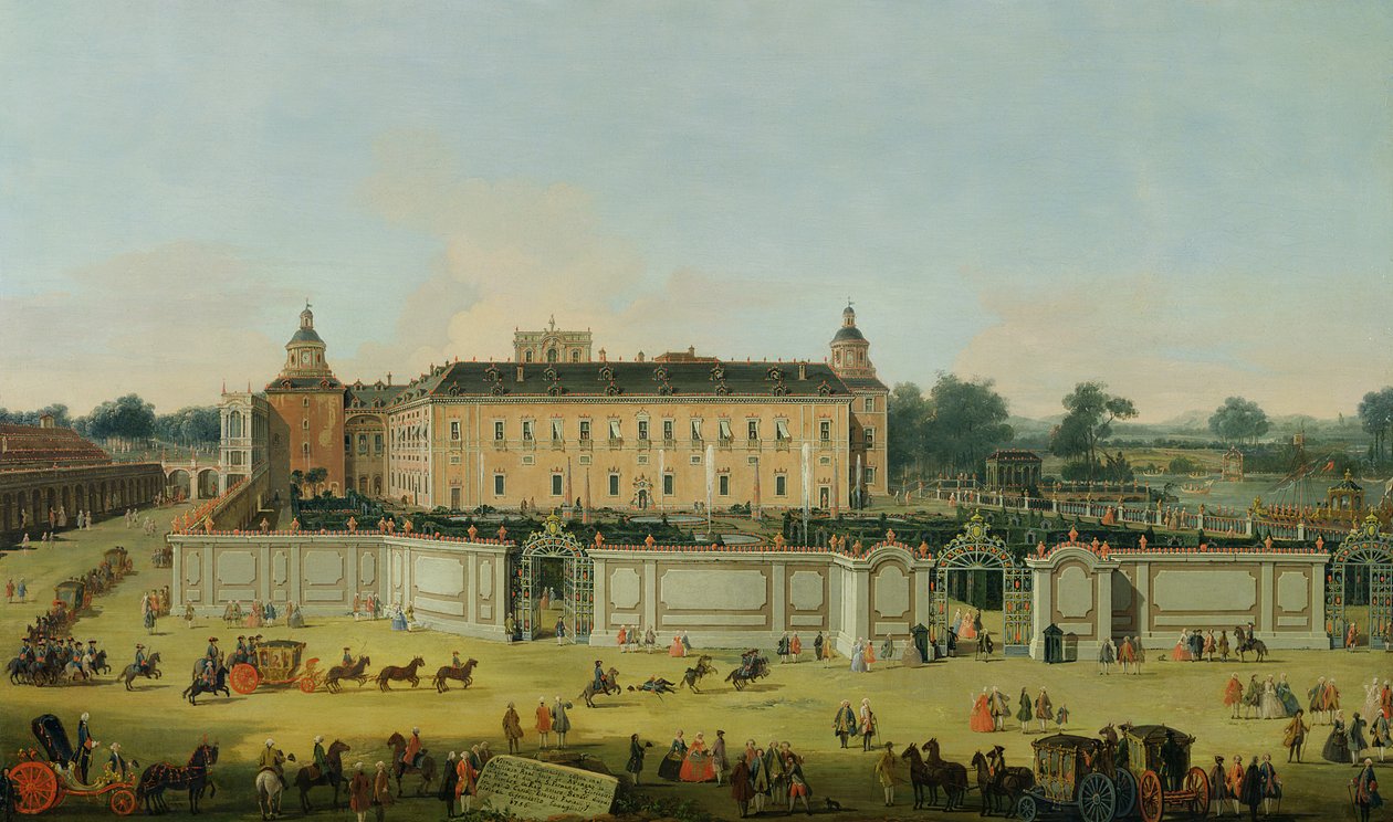 El Palacio de Aranjuez, 1756 de Francesco Battaglioli