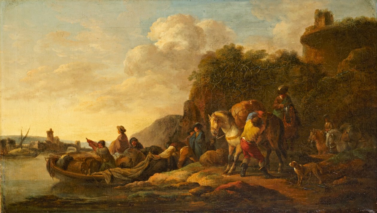 Barco de ferry de Francesco Giuseppe Casanova