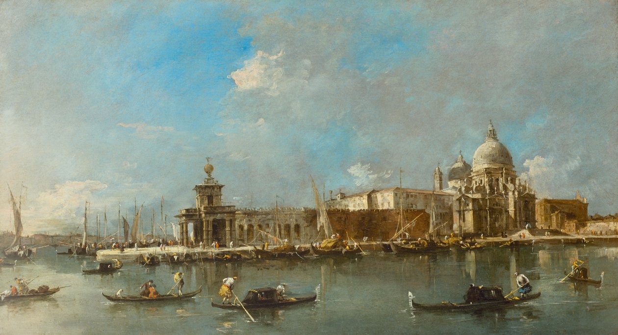 Santa Maria della Salute y la Dogana, Venecia de Francesco Guardi