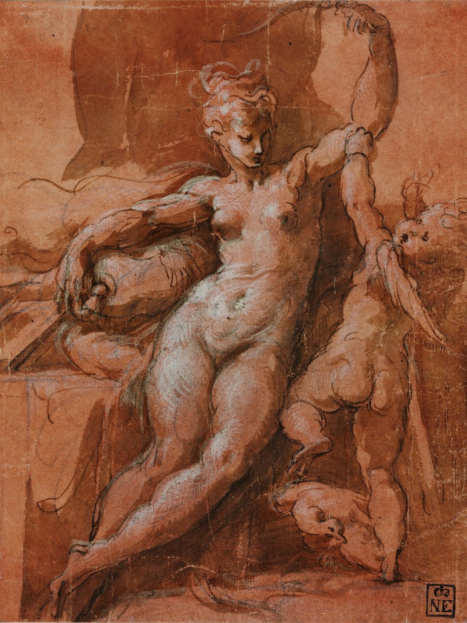 Venus desarmando a Cupido de Parmigianino
