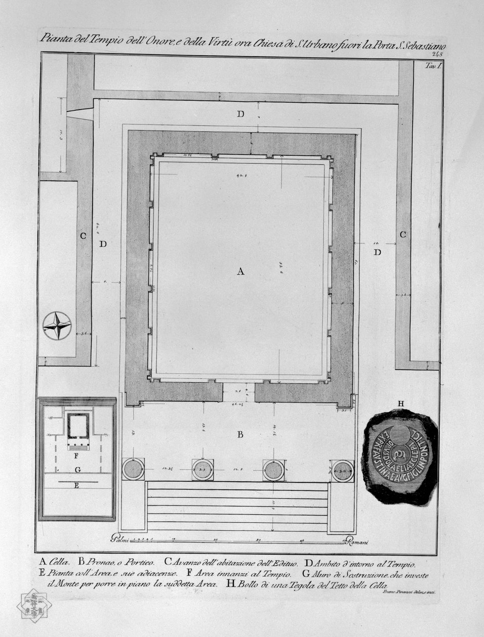 Pianta del Tempio dell