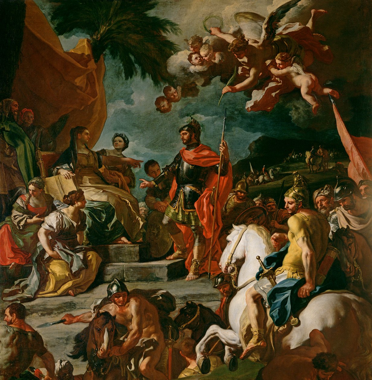 Barak y Débora (detalle) de Francesco Solimena