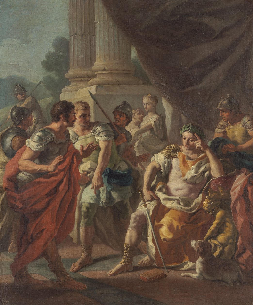 Alejandro Condenando la Falsa Alabanza, 1760-9 de Francesco de Mura