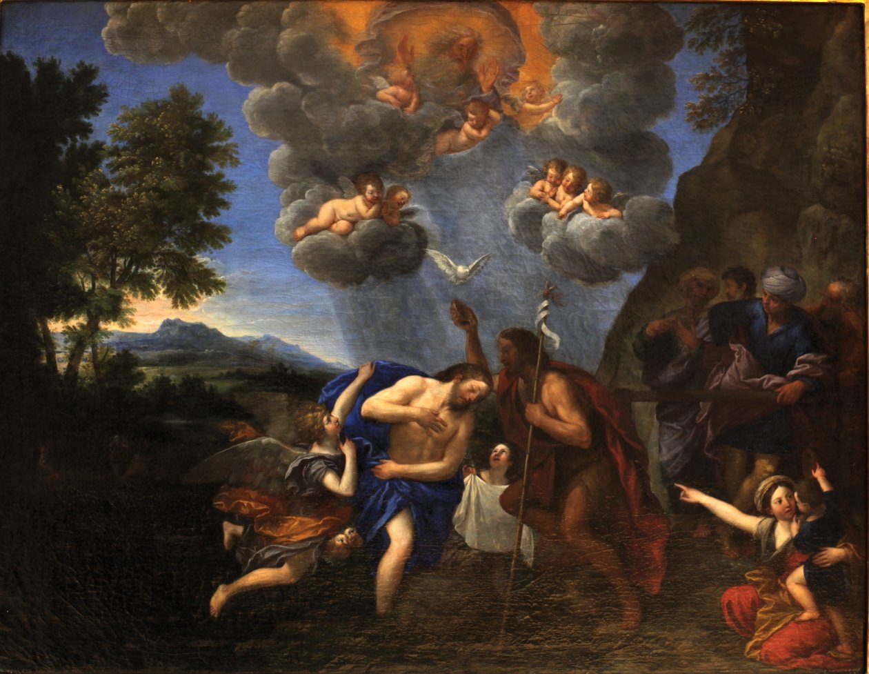 El bautismo de Cristo de Francesco Albani
