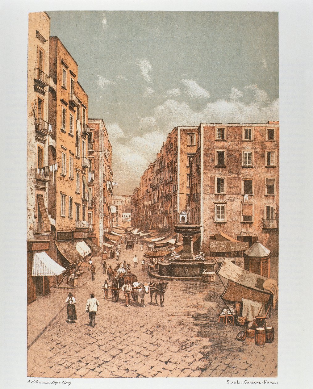 Italia, Nápoles, La carretera del puerto de Francesco Aversano