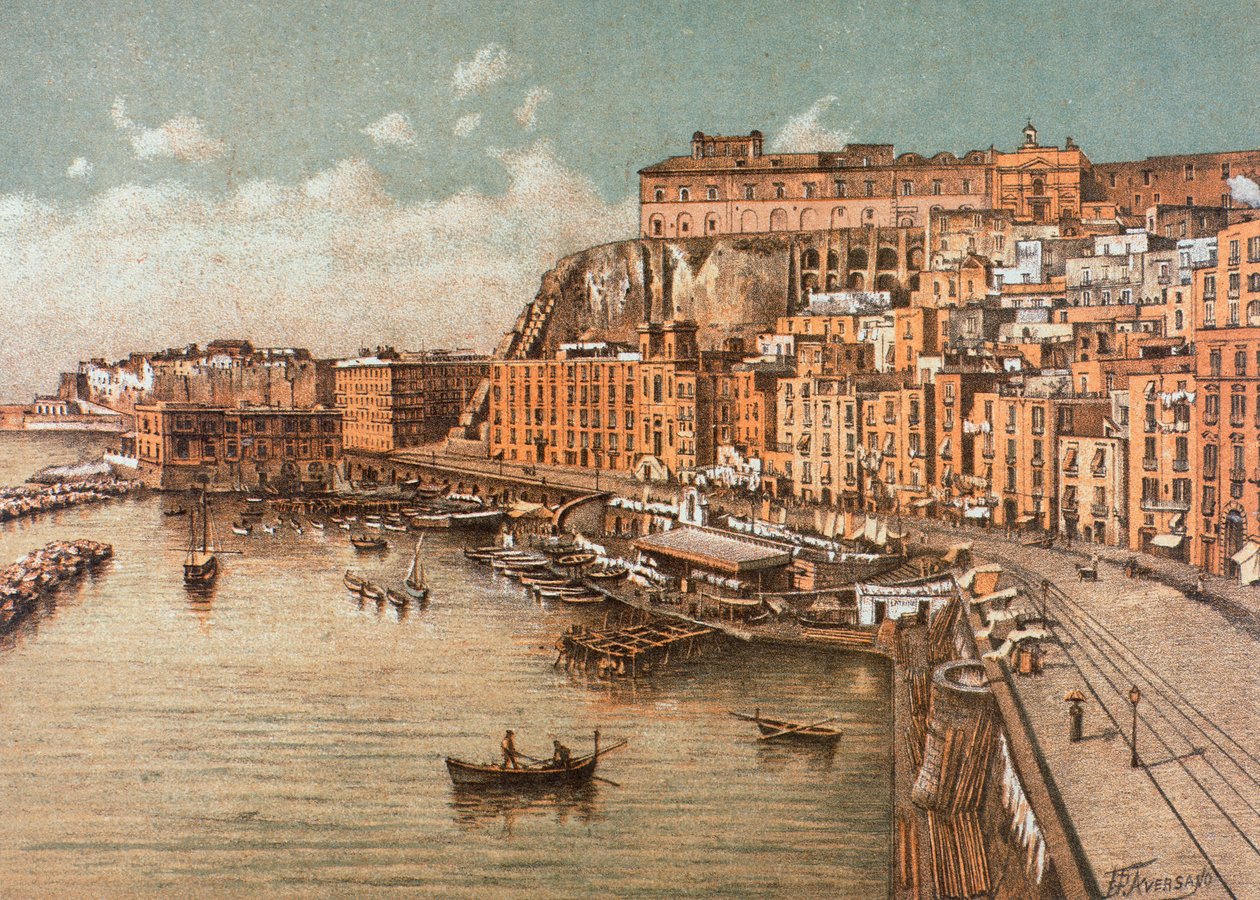 El distrito de Santa Lucía, en Nápoles de Francesco Aversano