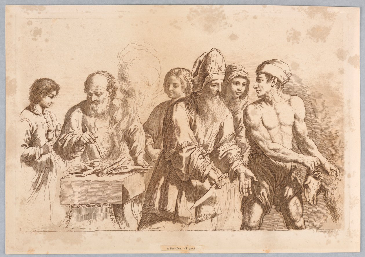 Un sacrificio de Francesco Bartolozzi
