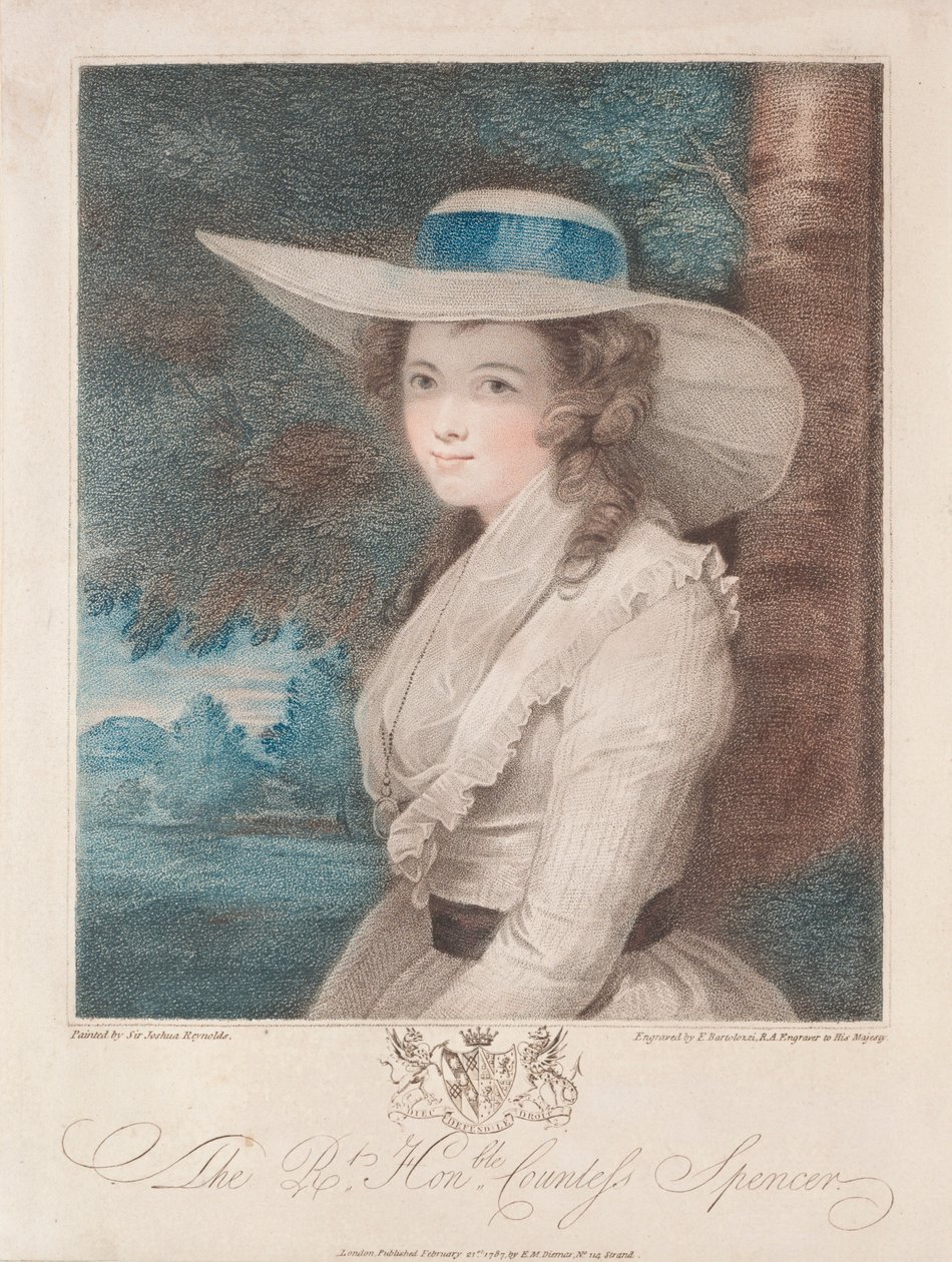 Condesa Spencer, 1787 de Francesco Bartolozzi