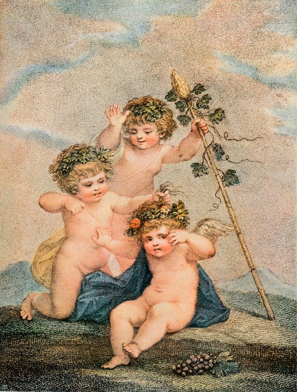 Cupidos, siglo XVIII de Francesco Bartolozzi