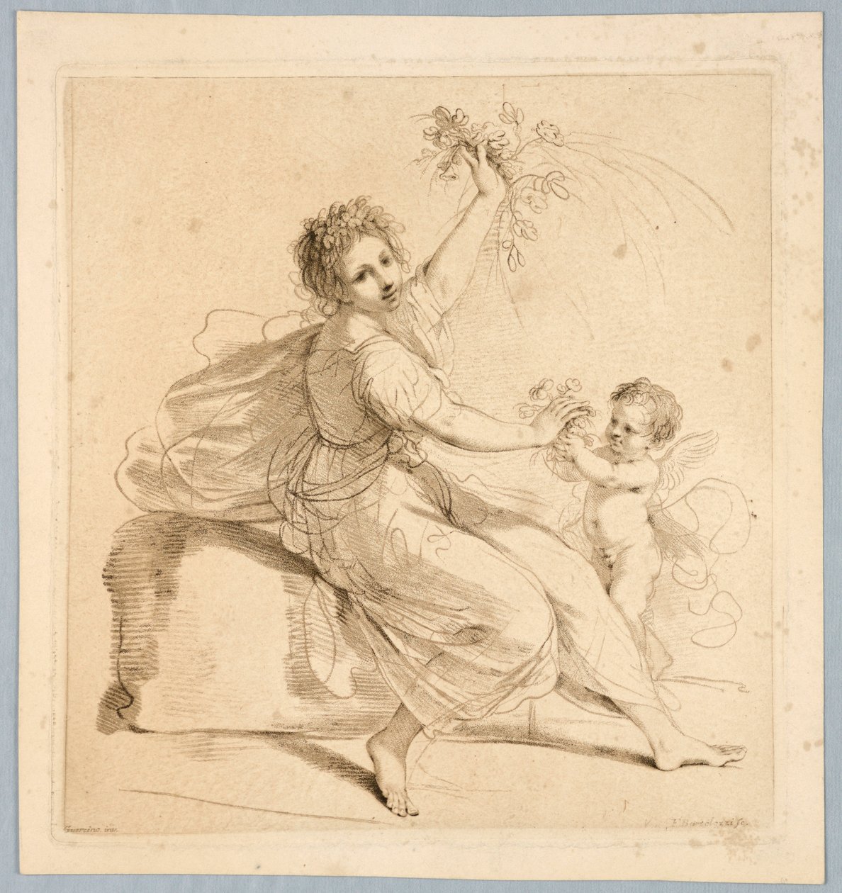 Flora, con un Niño de Francesco Bartolozzi