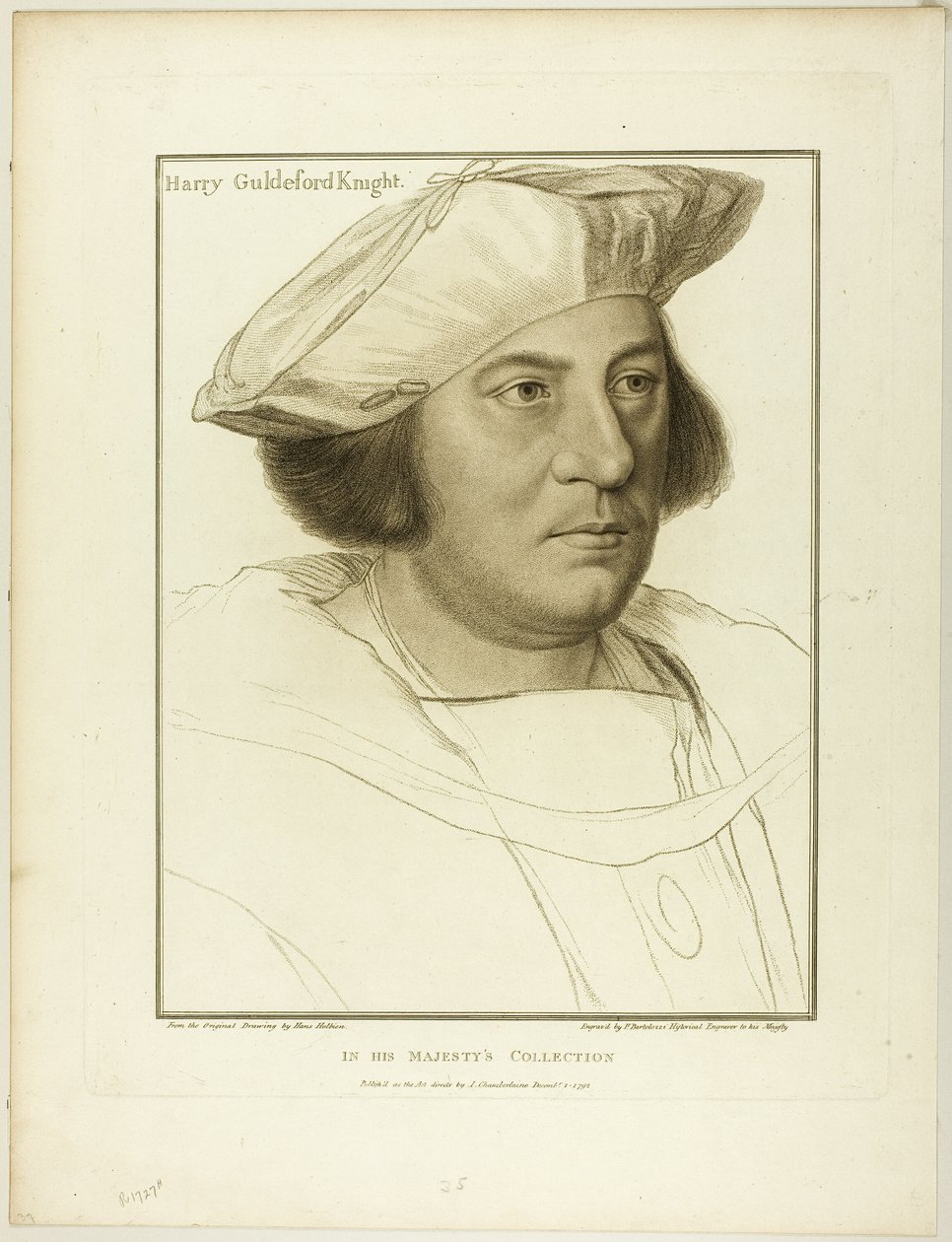 Sir Henry Guildeford de Francesco Bartolozzi